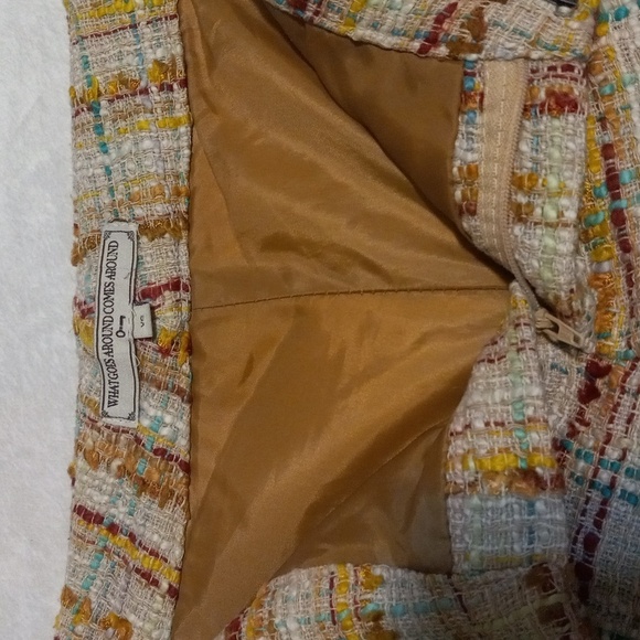 Anthropologie What Comes Around Goes Around Multicolor Tweed Boucle Shorts - Picture 9 of 13